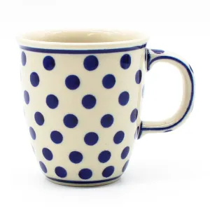 Bistro Cup 10.5 oz in Blue Polka-Dot