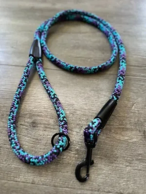 Blue Purple Black Dog Leads 12mm