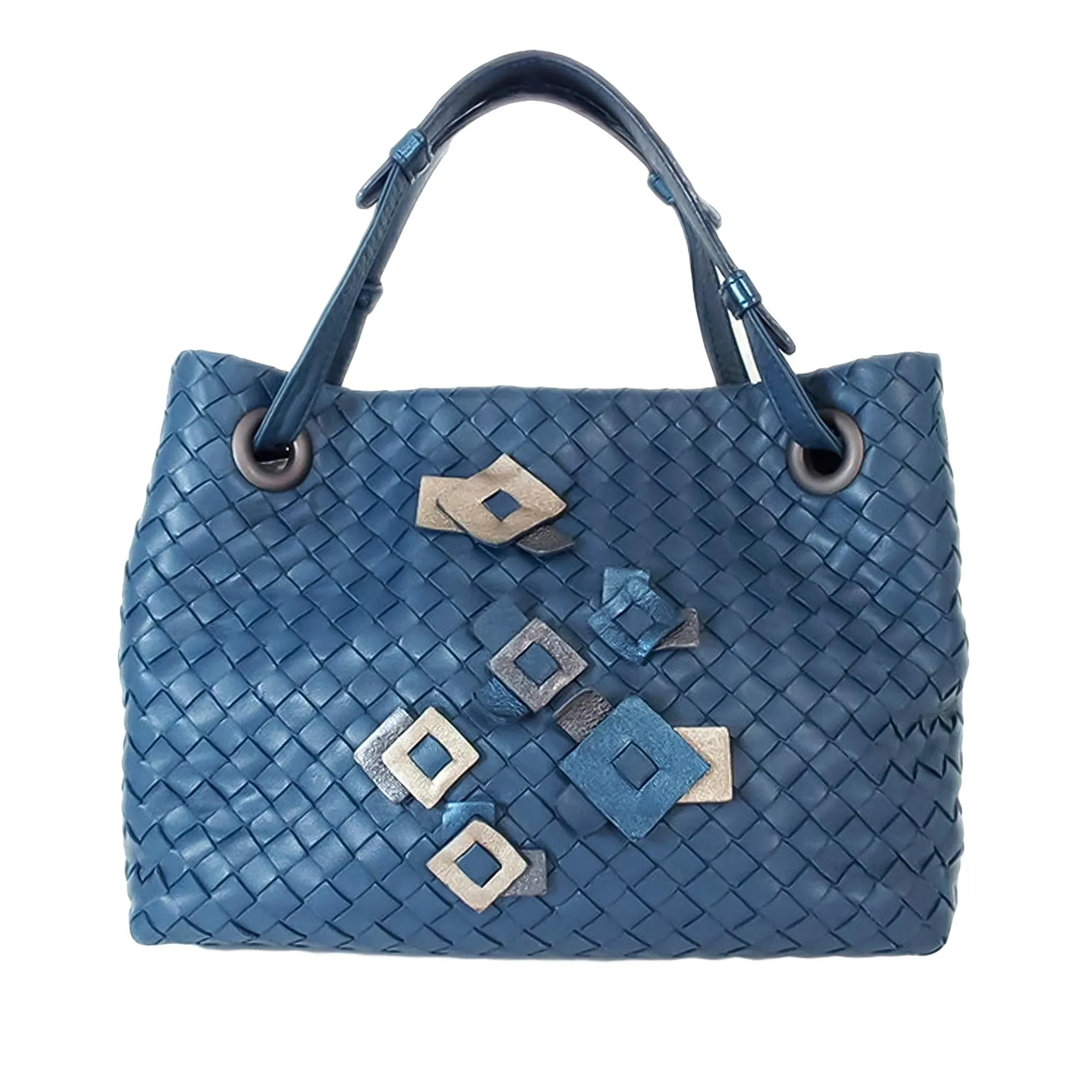 Bottega Veneta Intrecciato Garda Leather Shoulder Bag (SHG-35405)