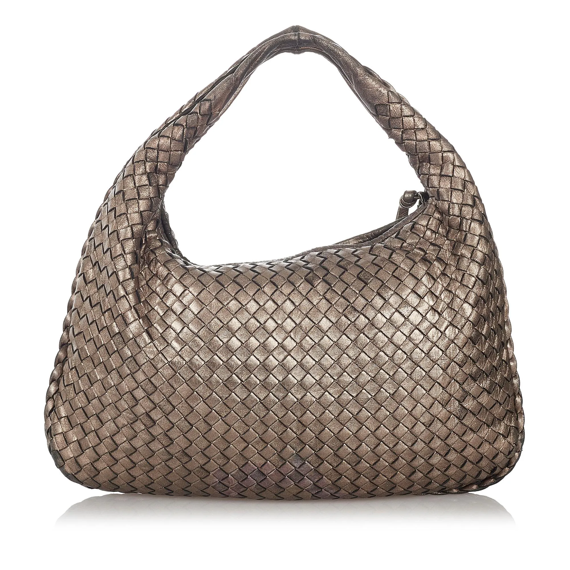 Bottega Veneta Intrecciato Leather Hobo Bag (SHG-28323)