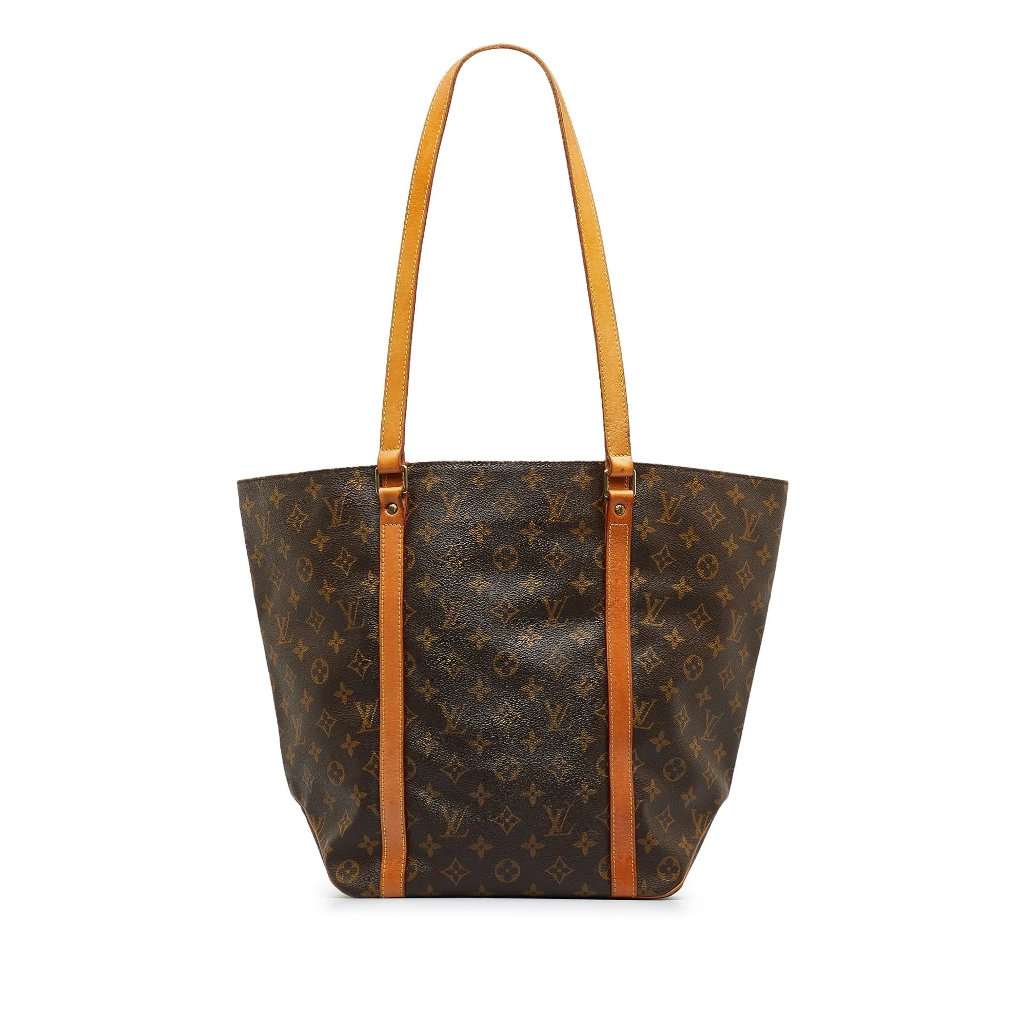 Brown Louis Vuitton Monogram Sac Shopping Tote Bag