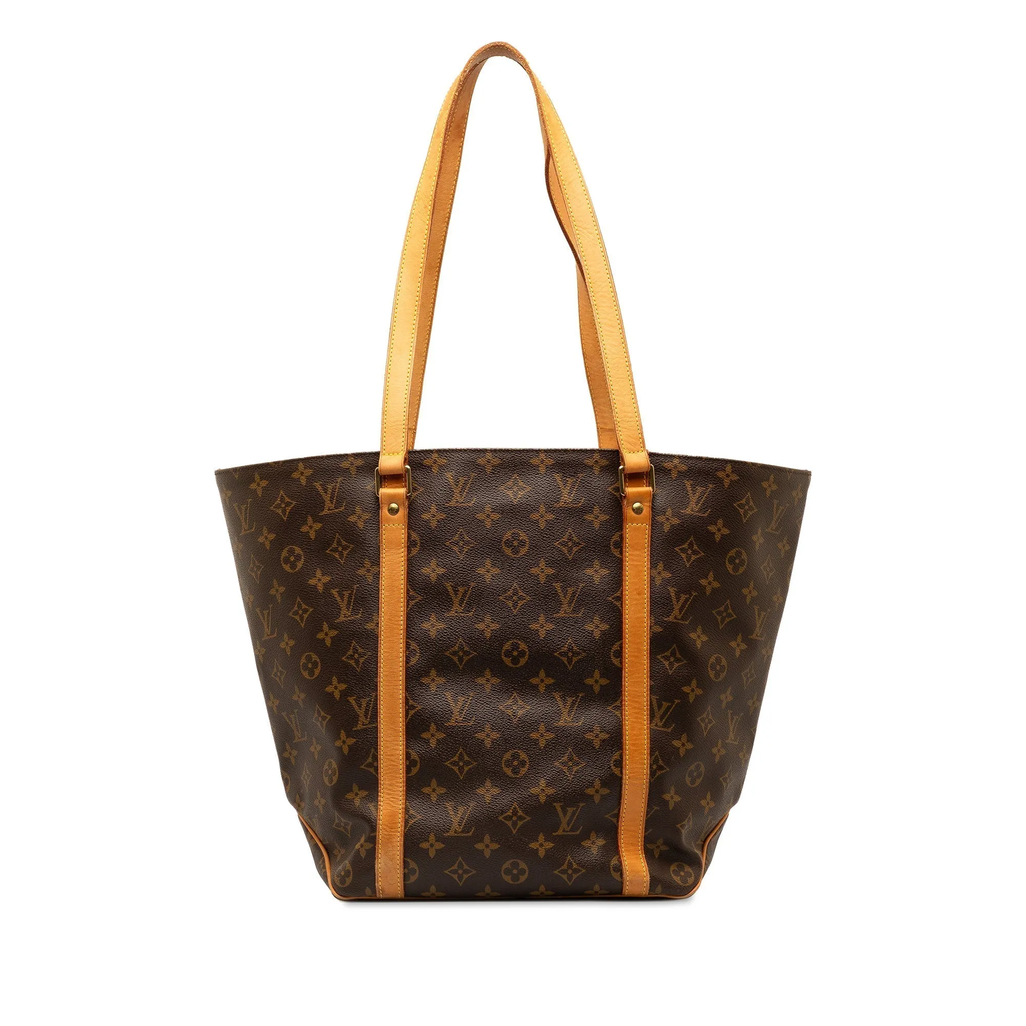 Brown Louis Vuitton Monogram Sac Shopping Tote Bag