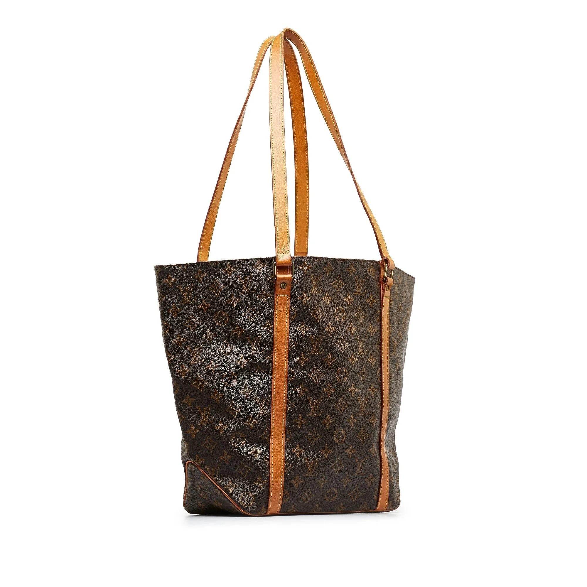 Brown Louis Vuitton Monogram Sac Shopping Tote Bag