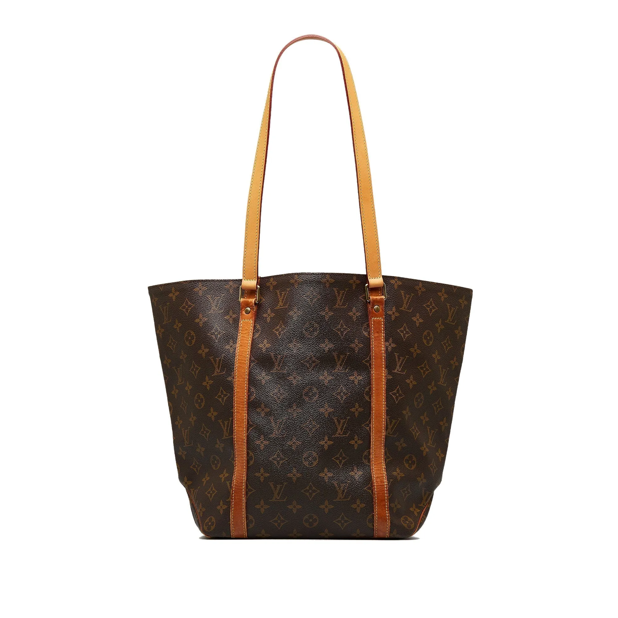 Brown Louis Vuitton Monogram Sac Shopping Tote Bag