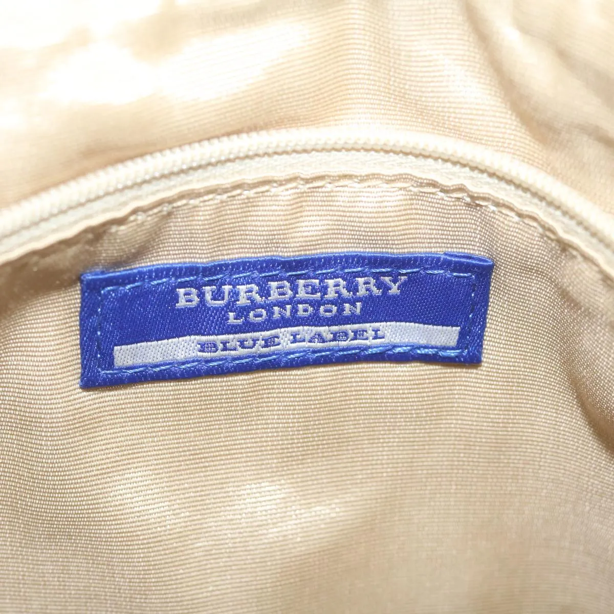 BURBERRY Blue Label Tote Bag Canvas Beige  bs11106