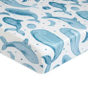 Caspian Whale Crib Sheet