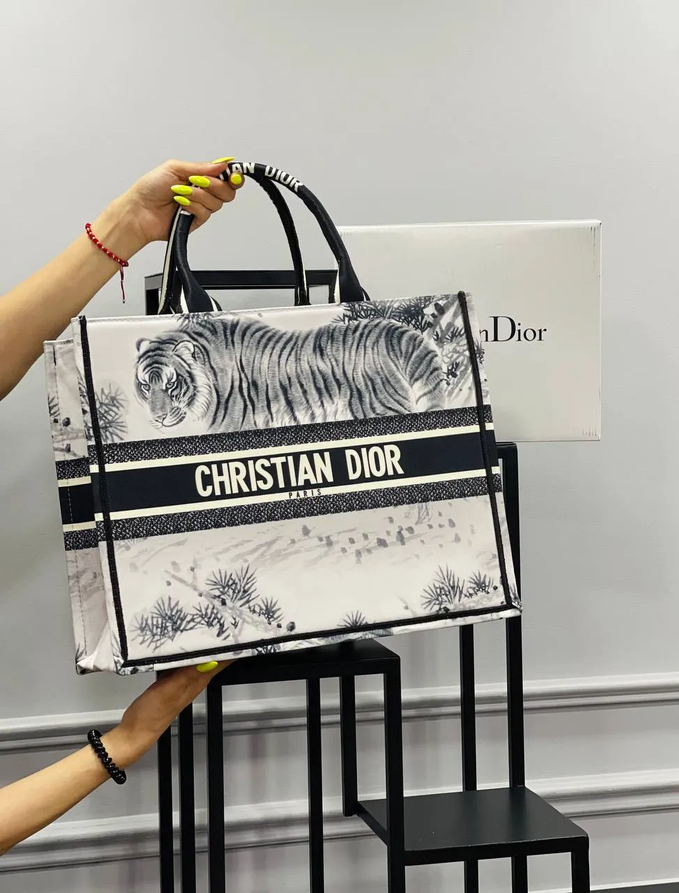 CHRISTIAN D SHOPPING TOTE BAG