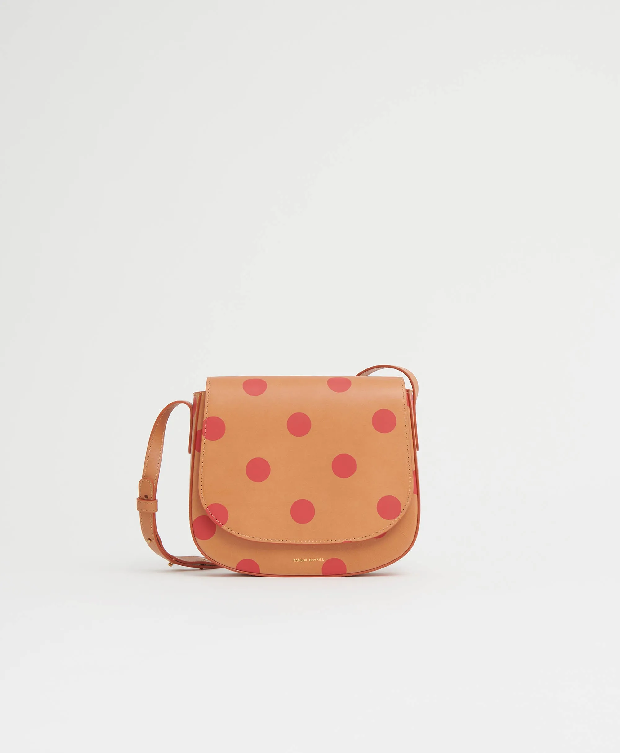 Classic Crossbody - Polka Dot - Cammello / Red Polka Dot