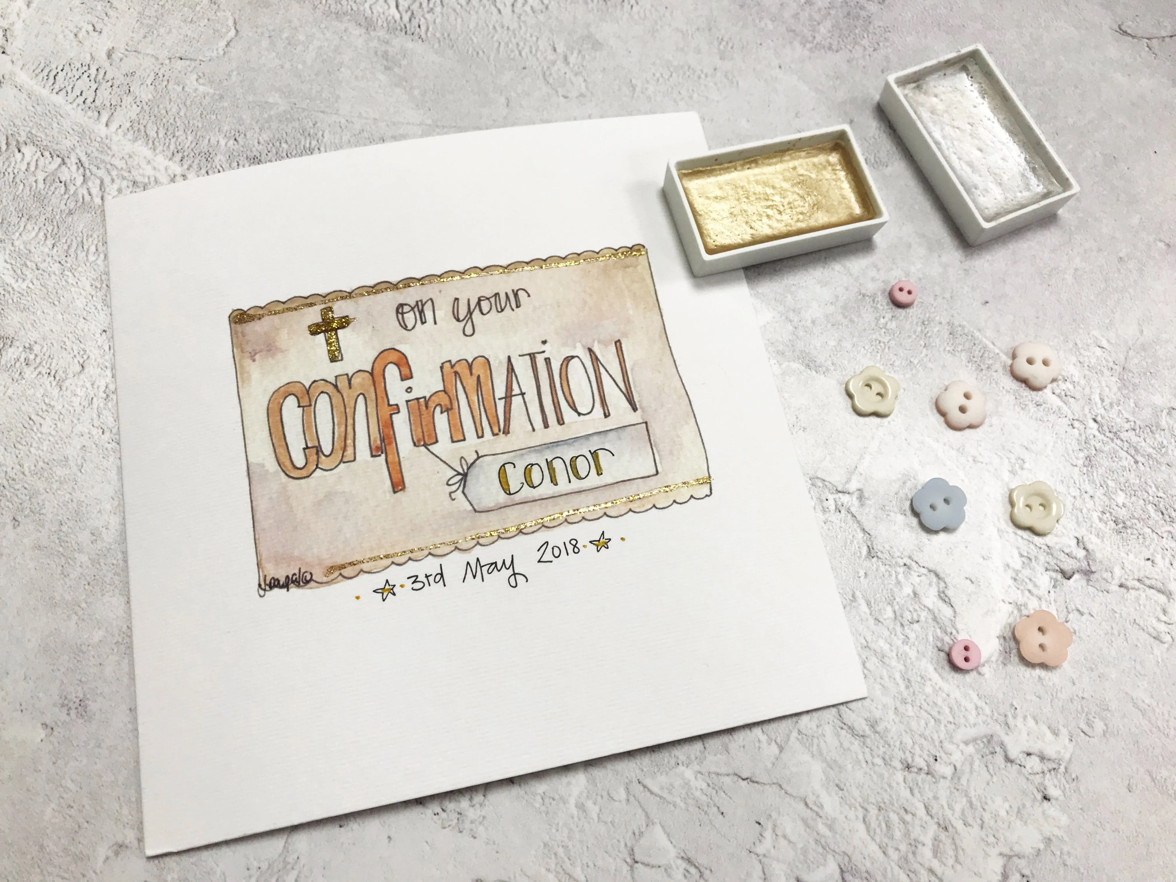 Confirmation Text Card - Personalised