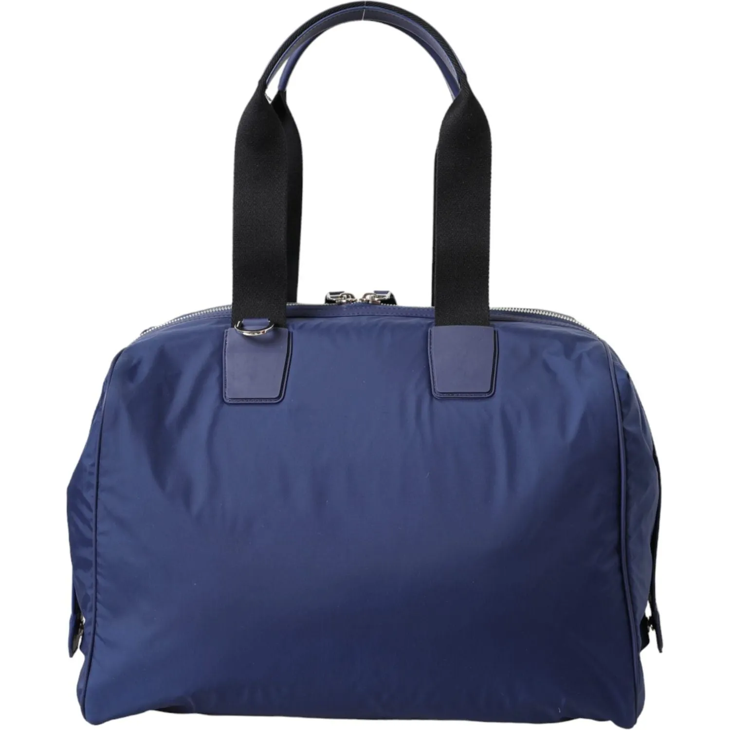 Dolce & Gabbana Blue Nylon Calfskin Hand Shoulder Duffel Bag