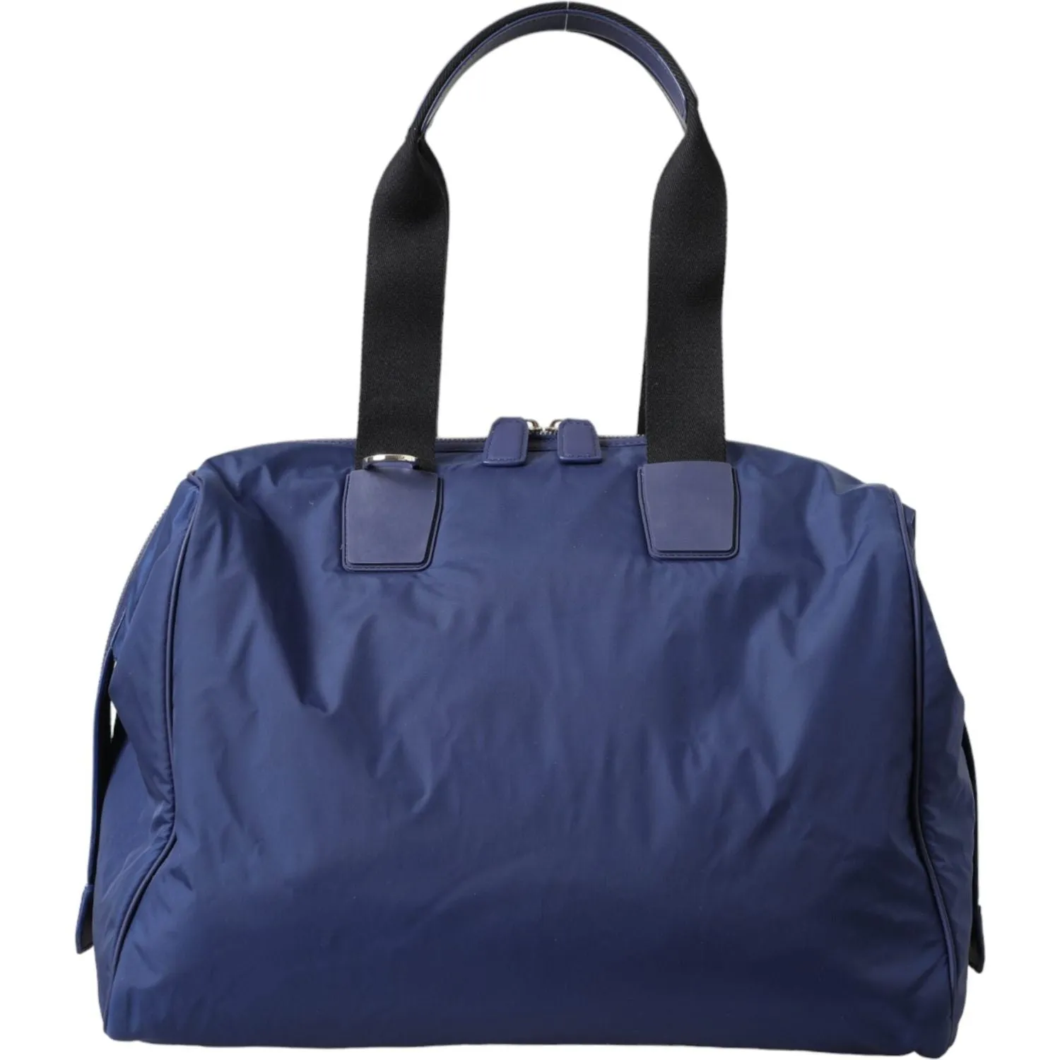 Dolce & Gabbana Blue Nylon Calfskin Hand Shoulder Duffel Bag