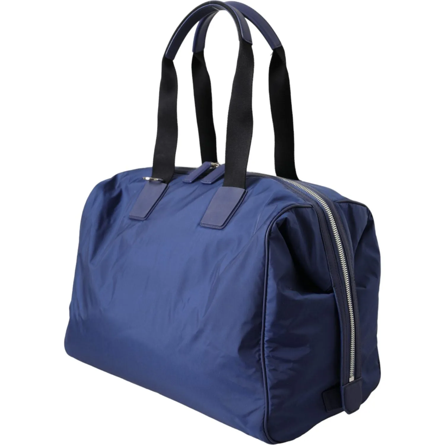 Dolce & Gabbana Blue Nylon Calfskin Hand Shoulder Duffel Bag