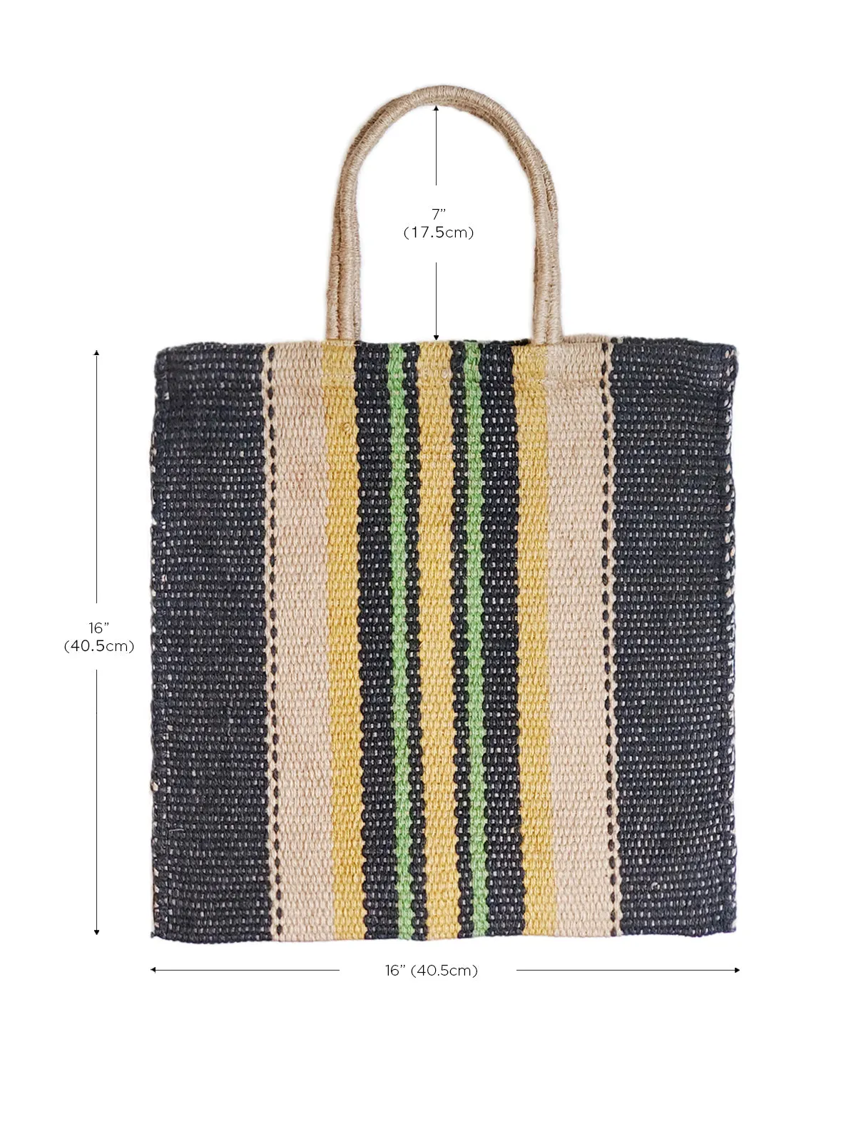 Dora Jute Tote Bag | Multi Navy