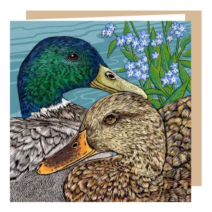 'Forget Me Not Mallards' Card