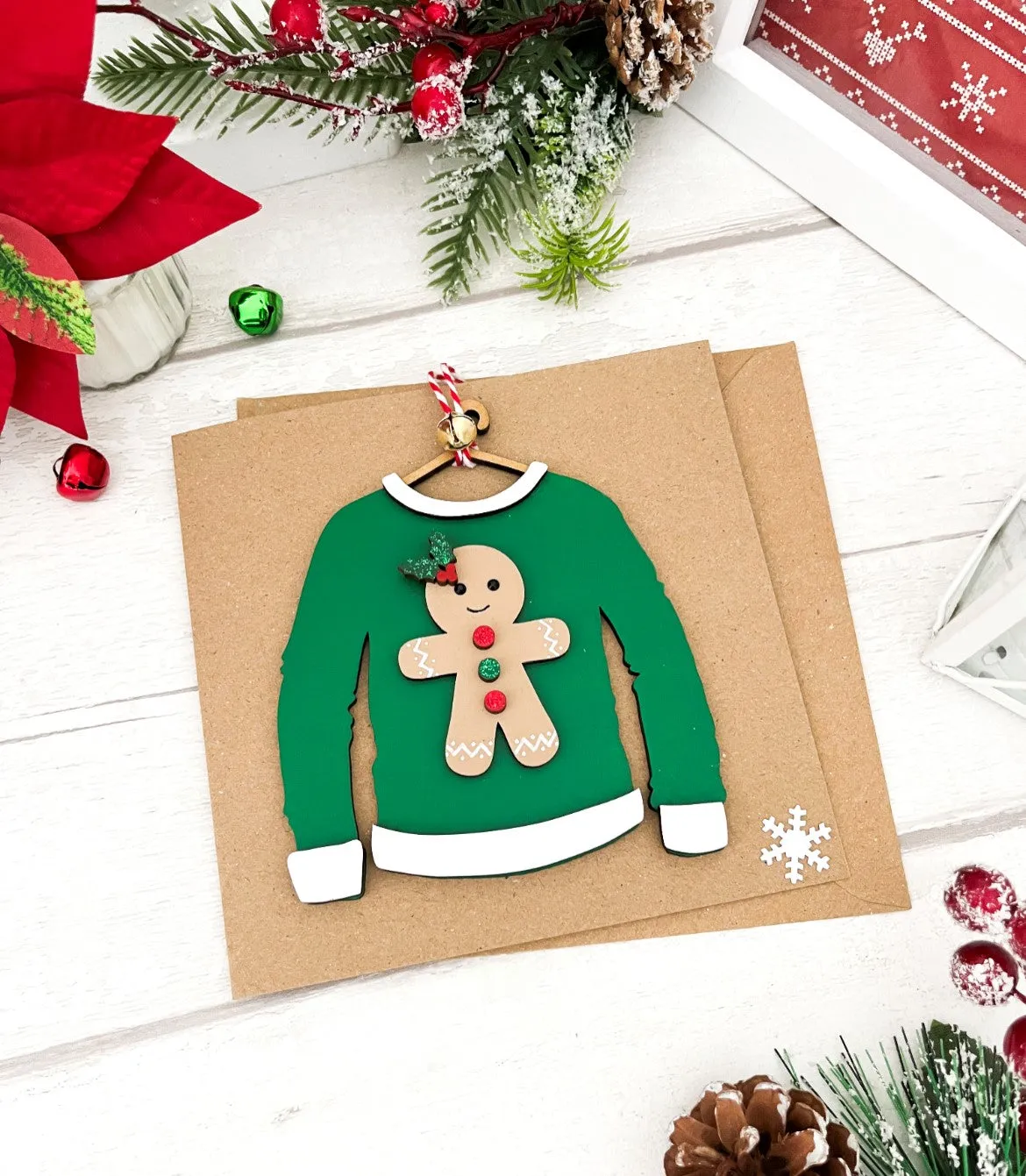 Gingerbread Christmas Jumper Decoration