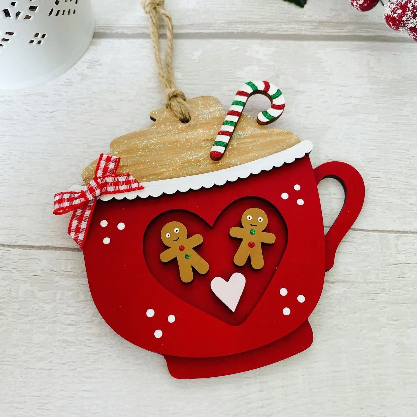 Gingerbread ‘Latte’ Christmas Decoration