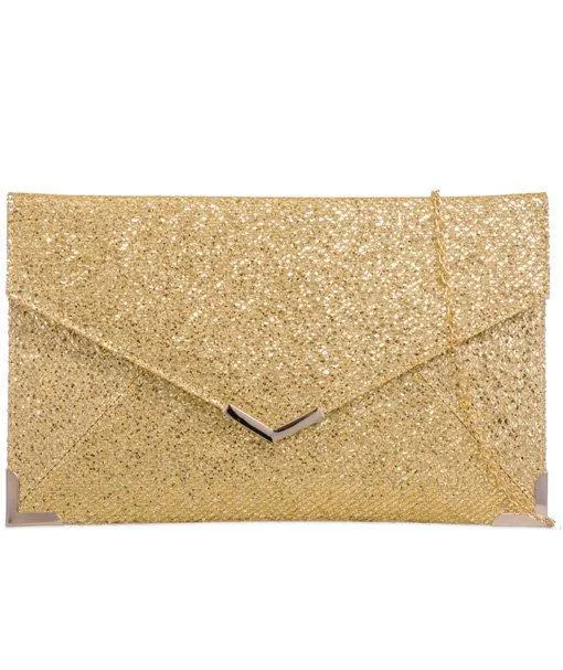 Glitter Envelope Clutch Bag - Jodi