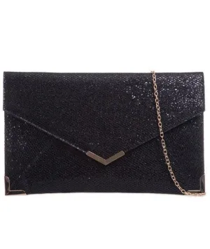 Glitter Envelope Clutch Bag - Jodi