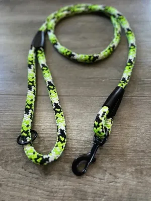 Green Black White Dog Leads 12mm