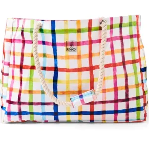 Kip & Co Picnic Check Beach Bag One Size