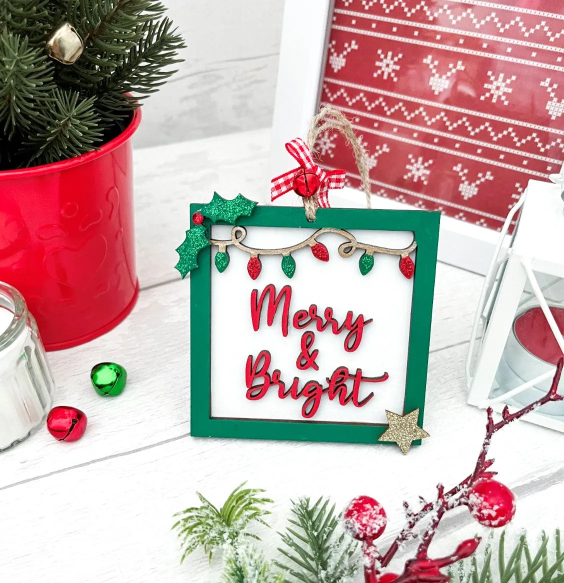 Merry & Bright Christmas Decoration