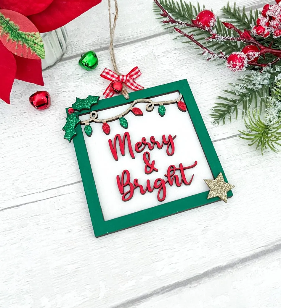 Merry & Bright Christmas Decoration