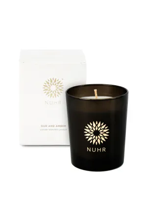 Oud & Amber Luxury Scented Candle by NUHR Home