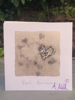 Pearl Anniversary Handmade Greetings card