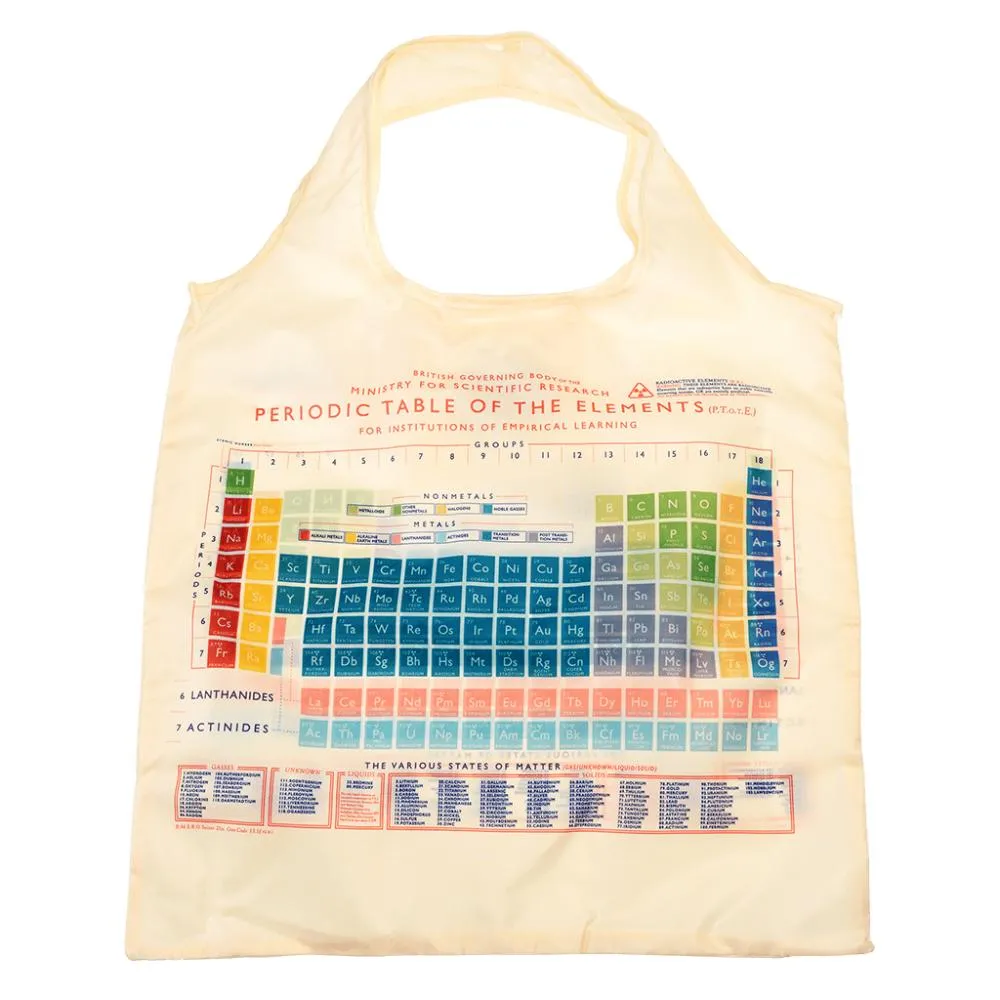 Periodic Table Foldaway Shopping Bag