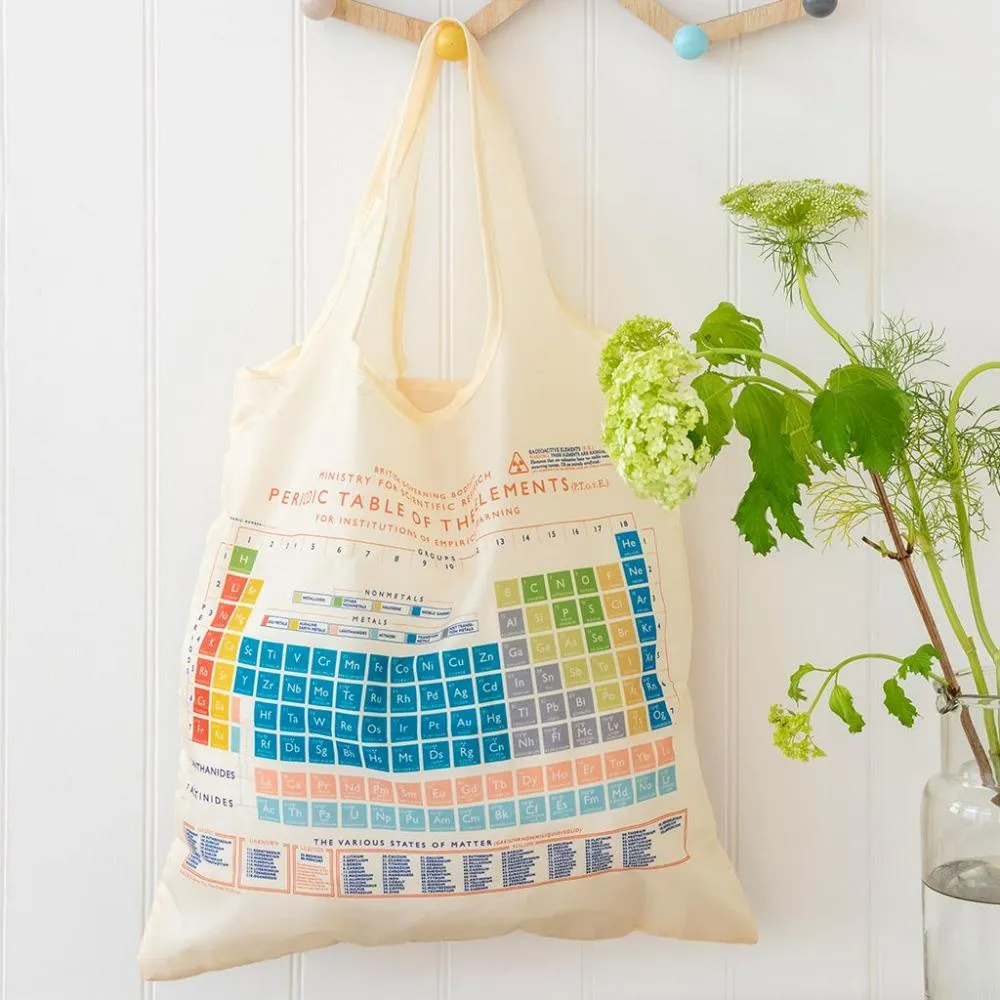 Periodic Table Foldaway Shopping Bag