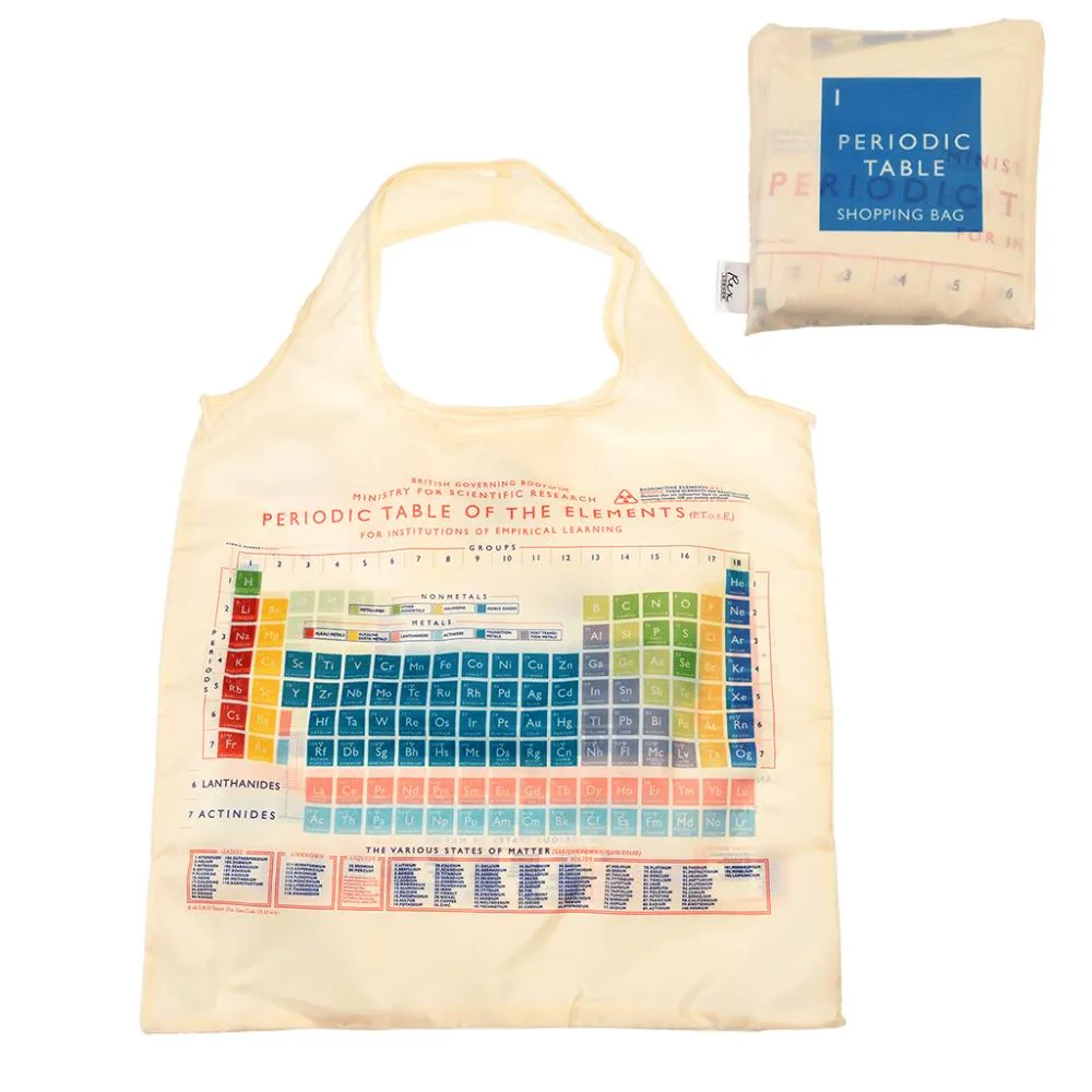 Periodic Table Foldaway Shopping Bag