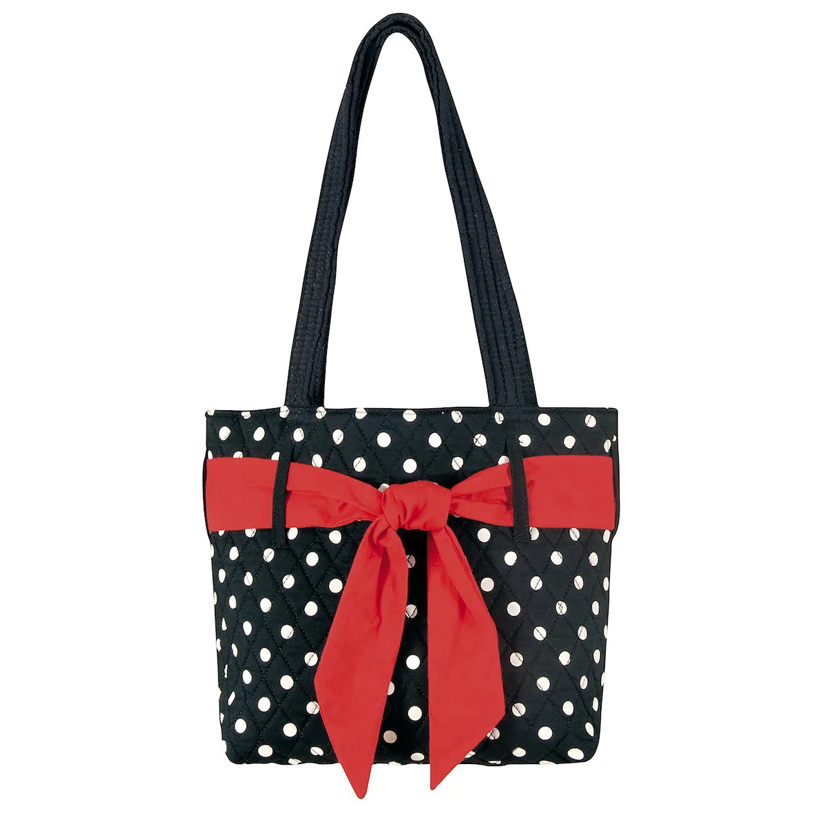 Polka Dot Ruffle Tote