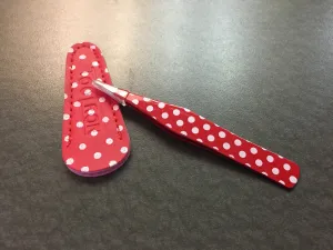 Red Polka Dot Tweezers with Case