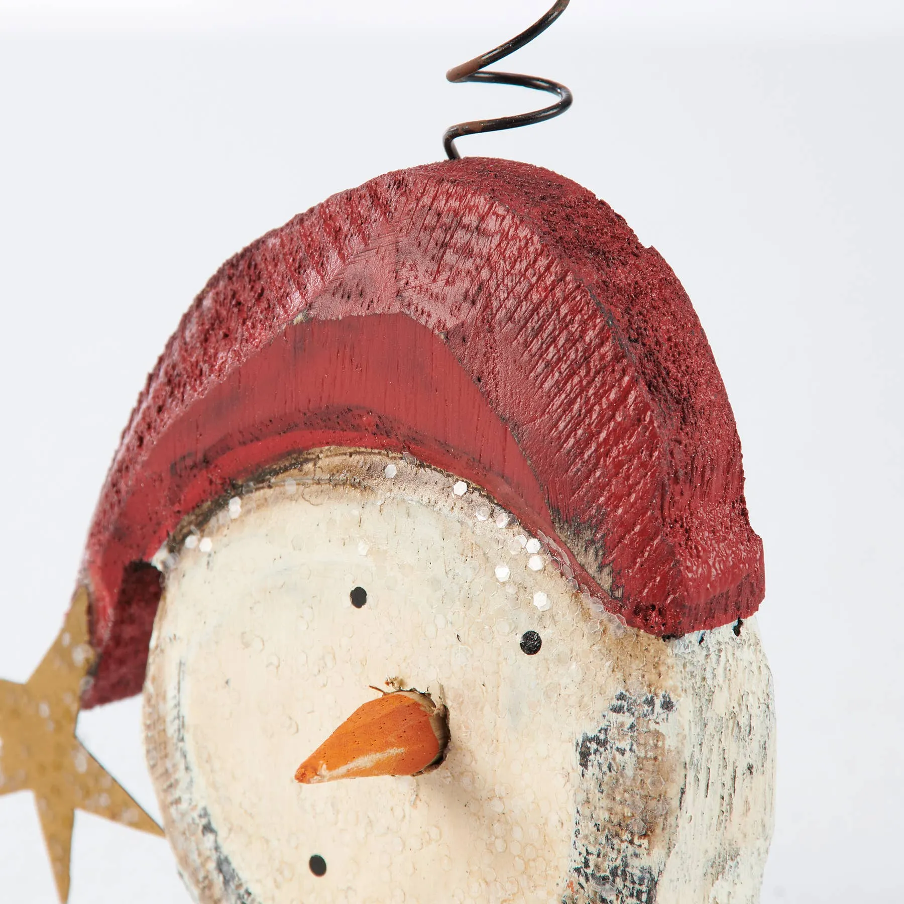 Snowmen Rustic Ornament Set